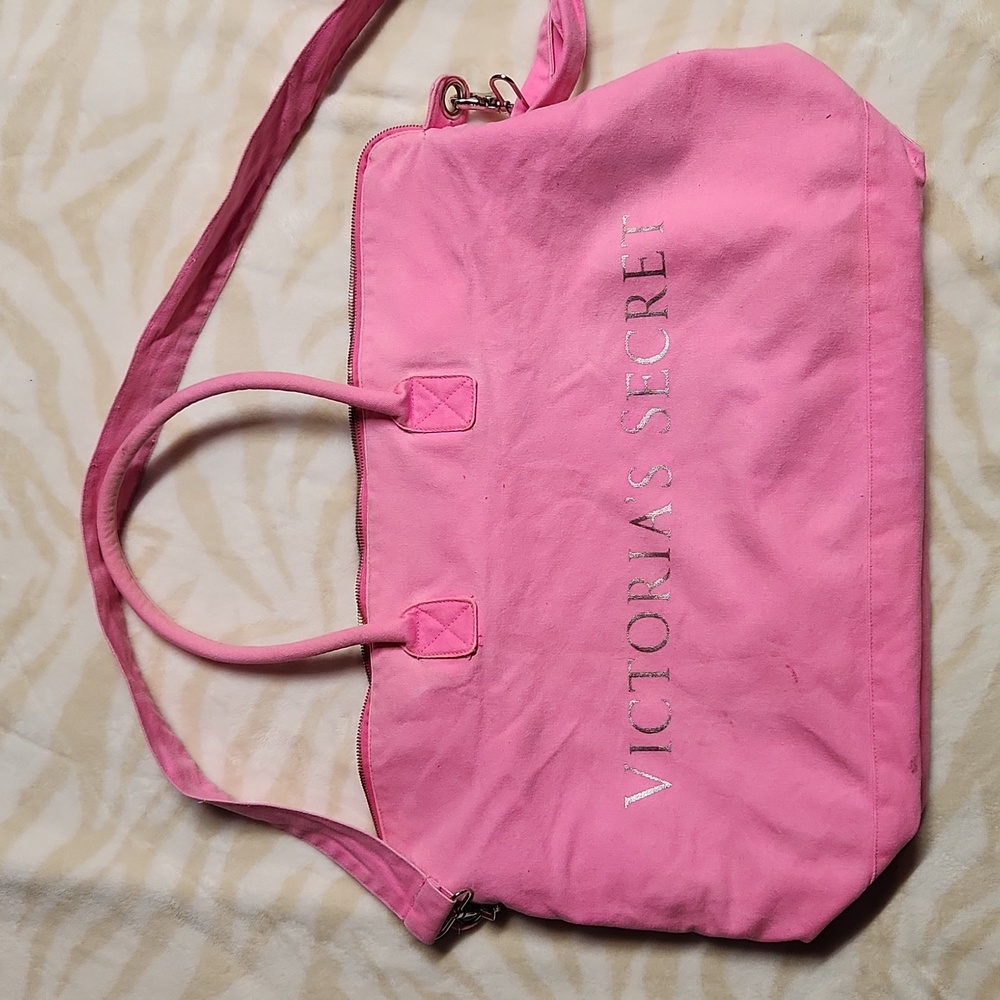 Pink Victoria's Secret Overnight Bag